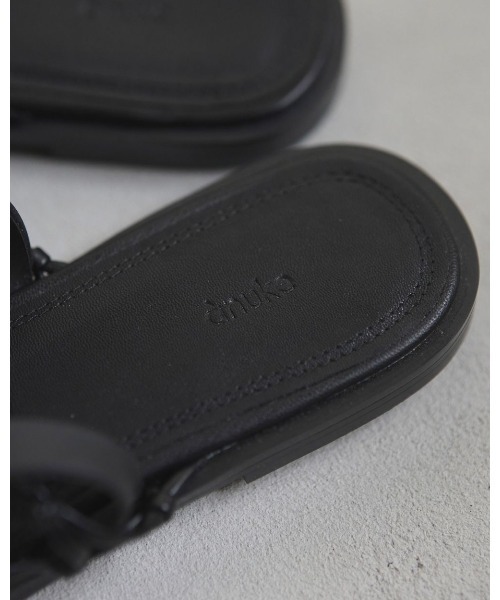 anuke（アンヌーク）の「anuke Braid Flat Shoes（サンダル・レディース・ダークブラウン/ブラック・36/37/38）」の7枚目の写真