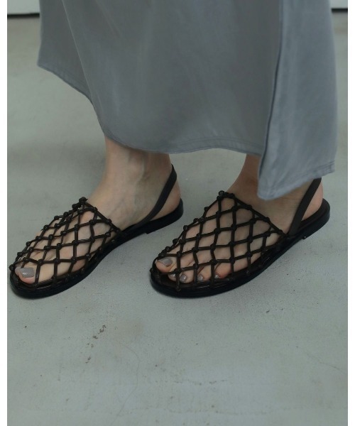 anuke（アンヌーク）の「anuke Braid Flat Shoes（サンダル・レディース・ダークブラウン/ブラック・36/37/38）」の18枚目の写真