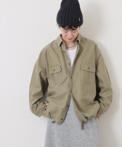 バックサテンCPOシャツブルゾン【公式通販】
