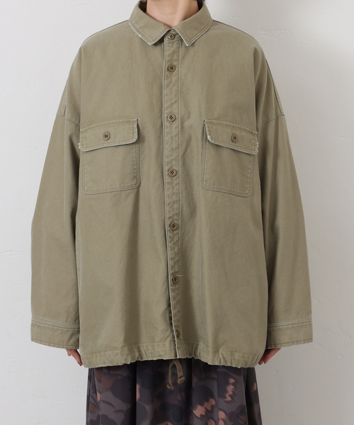 ジャーナルスタンダードラックス　バックサテンシャツブルゾン　美品 ジャーナルスタンダードラックス バックサテンシャツブルゾン 美品