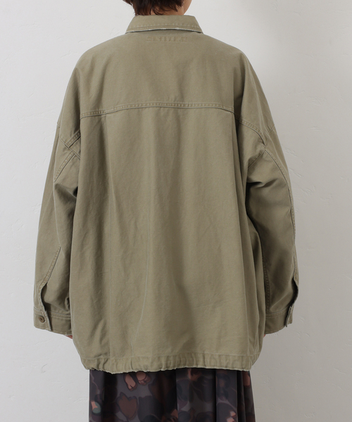 ジャーナルスタンダードラックス　バックサテンシャツブルゾン　美品 ジャーナルスタンダードラックス バックサテンシャツブルゾン 美品