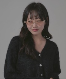 Chick（チック）の「Diamond Design Rimless Glasses / ダイヤデザイン リムレスメガネ（メガネ）」