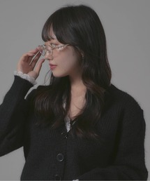Chick（チック）の「Diamond Design Rimless Glasses / ダイヤデザイン リムレスメガネ（メガネ）」