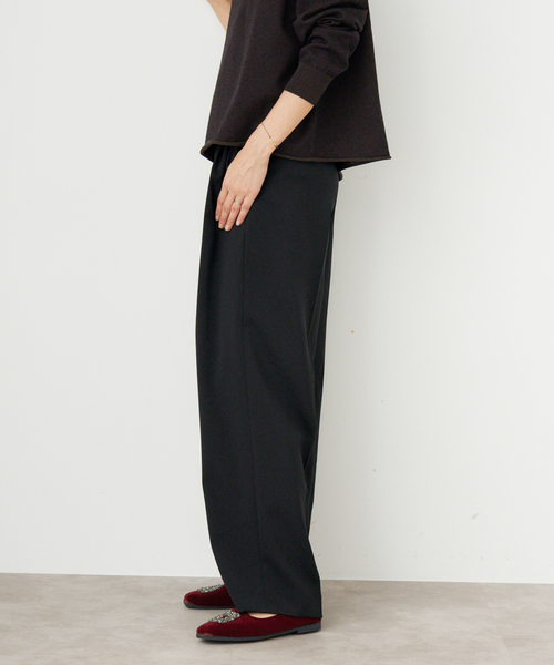 IENA（イエナ）の「サスペンダーダブルクロスパンツ（スラックス・レディース・カーキ/ブラック/ブラウン・40/38/36/34）」の5枚目の写真