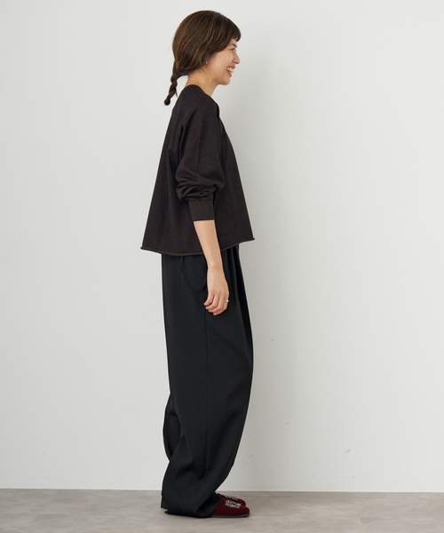 IENA（イエナ）の「サスペンダーダブルクロスパンツ（スラックス・レディース・カーキ/ブラック/ブラウン・40/38/36/34）」の8枚目の写真