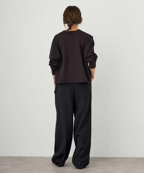 IENA（イエナ）の「サスペンダーダブルクロスパンツ（スラックス・レディース・カーキ/ブラック/ブラウン・40/38/36/34）」の9枚目の写真