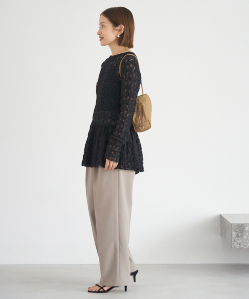 IENA（イエナ）の「サスペンダーダブルクロスパンツ（スラックス・レディース・カーキ/ブラック/ブラウン・40/38/36/34）」の22枚目の写真