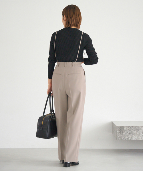 セール】サスペンダーダブルクロスパンツ（スラックス）｜IENA（イエナ