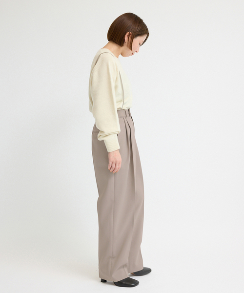 セール】サスペンダーダブルクロスパンツ（スラックス）｜IENA（イエナ