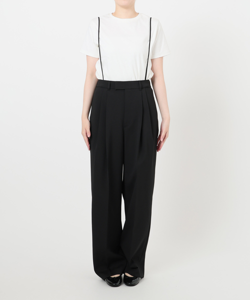 セール】サスペンダーダブルクロスパンツ（スラックス）｜IENA（イエナ