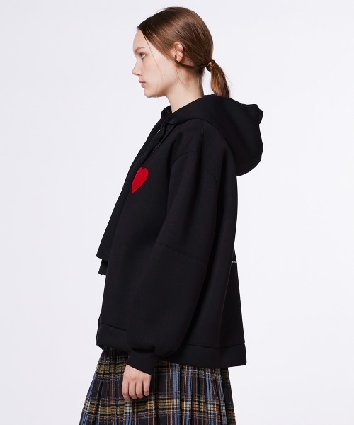 DOUBLE STANDARD CLOTHING ハートワッペンパーカー DOUBLE STANDARD CLOTHING パーカー ハートワッペンパーカー