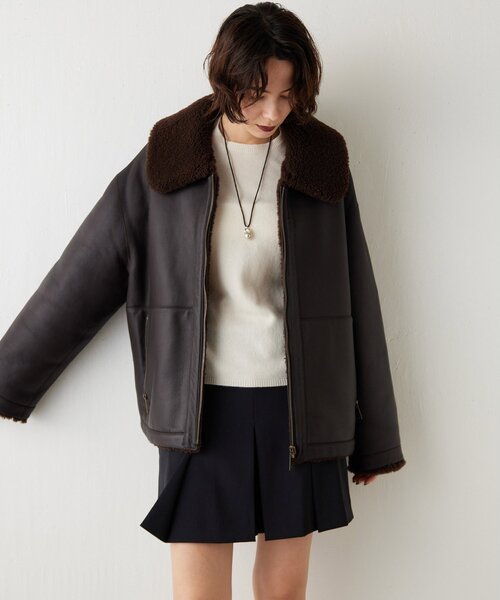 セール】【GEMINI】ムートンブルゾンコート（ブルゾン）｜Whim Gazette