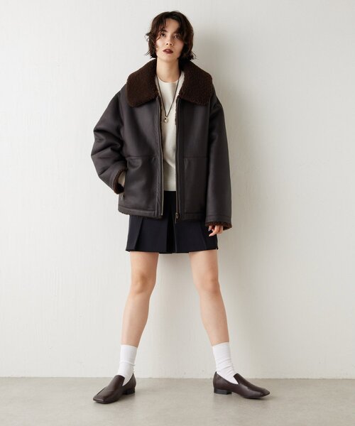 ♥️ かき ♥️美品 メゾンドシェリー グレイッシュブラウン １脚 Ｂ♥️ Whim Gazette（ウィム ガゼット） ブルゾン アウター 「GEMINI