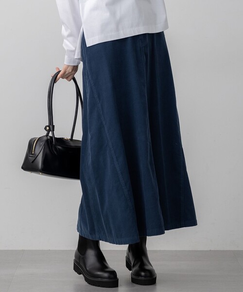 セール】【Oggi11月号掲載/洗える】コットン コーデュロイ スカート