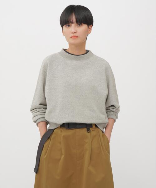 MHL.(エムエイチエル)の「UPCYCLED LOOPBACK JERSEY(Tシャツ/カットソー・レディース・ブラウン/グレー・2)」の2枚目の写真