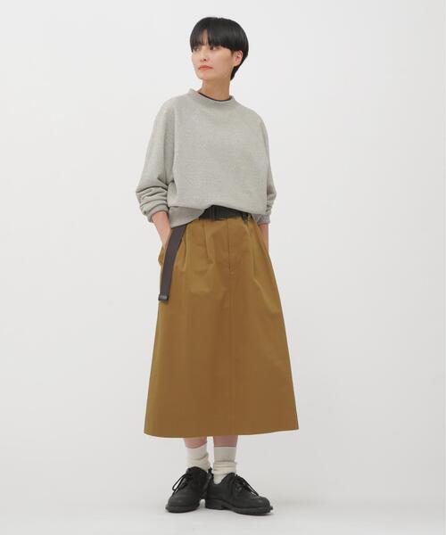 MHL.(エムエイチエル)の「UPCYCLED LOOPBACK JERSEY(Tシャツ/カットソー・レディース・ブラウン/グレー・2)」の3枚目の写真