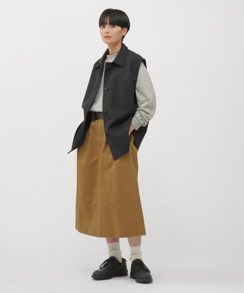 MHL.(エムエイチエル)の「UPCYCLED LOOPBACK JERSEY(Tシャツ/カットソー・レディース・ブラウン/グレー・2)」の4枚目の写真