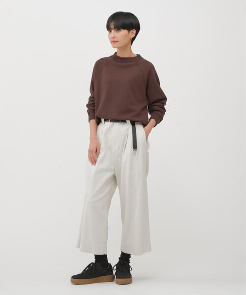 MHL.(エムエイチエル)の「UPCYCLED LOOPBACK JERSEY(Tシャツ/カットソー・レディース・ブラウン/グレー・2)」の9枚目の写真