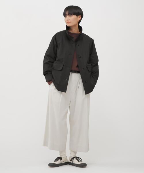 MHL.(エムエイチエル)の「UPCYCLED LOOPBACK JERSEY(Tシャツ/カットソー・レディース・ブラウン/グレー・2)」の10枚目の写真