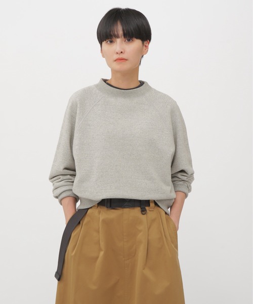 MHL.（エムエイチエル）の「UPCYCLED LOOPBACK JERSEY（Tシャツ/カットソー・レディース・ブラウン/グレー・2）」の2枚目の写真