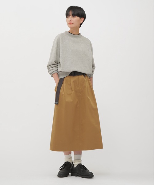 MHL.（エムエイチエル）の「UPCYCLED LOOPBACK JERSEY（Tシャツ/カットソー・レディース・ブラウン/グレー・2）」の7枚目の写真