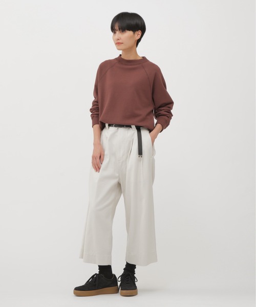 MHL.（エムエイチエル）の「UPCYCLED LOOPBACK JERSEY（Tシャツ/カットソー・レディース・ブラウン/グレー・2）」の13枚目の写真