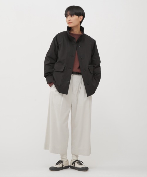 MHL.（エムエイチエル）の「UPCYCLED LOOPBACK JERSEY（Tシャツ/カットソー・レディース・ブラウン/グレー・2）」の3枚目の写真