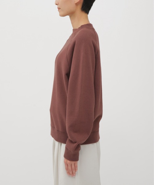 MHL.（エムエイチエル）の「UPCYCLED LOOPBACK JERSEY（Tシャツ/カットソー・レディース・ブラウン/グレー・2）」の4枚目の写真