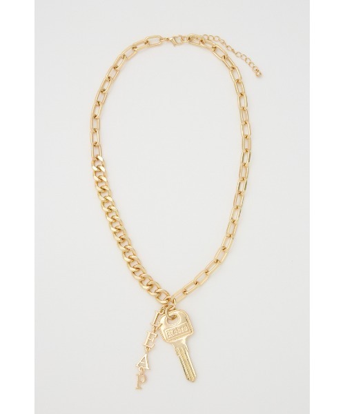 RODEO CROWNS WIDE BOWL(ロデオクラウンズワイドボウル)の「キーモチーフネックレス(ネックレス・レディース・シルバー/ゴールド・FREE)」の2枚目の写真