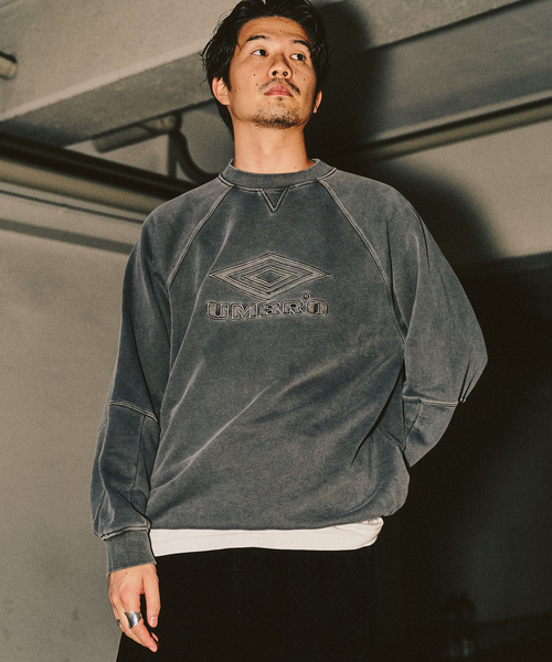 UMBRO(アンブロ)の「UMBRO / アンブロ 417別注 スウェット(スウェット・メンズ・ブラック系その他/カーキ/ネイビー・MEDIUM/LARGE)」の14枚目の写真