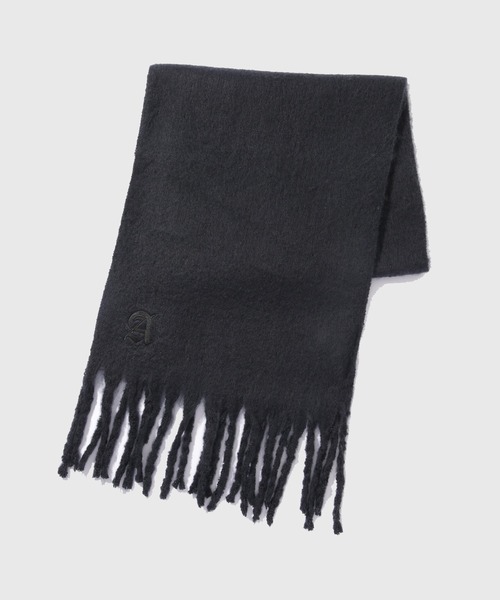 ADAM ET ROPE'（アダムエロペ）の「ボリュームフリンジストール（マフラー・メンズ・ブラック/オフホワイト/ライトグレー/キャメル・FREE）」の13枚目の写真