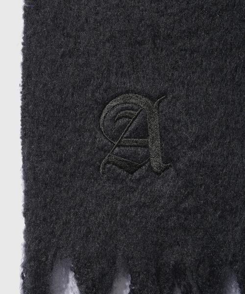 ADAM ET ROPE'（アダムエロペ）の「ボリュームフリンジストール（マフラー・メンズ・ブラック/オフホワイト/ライトグレー/キャメル・FREE）」の14枚目の写真