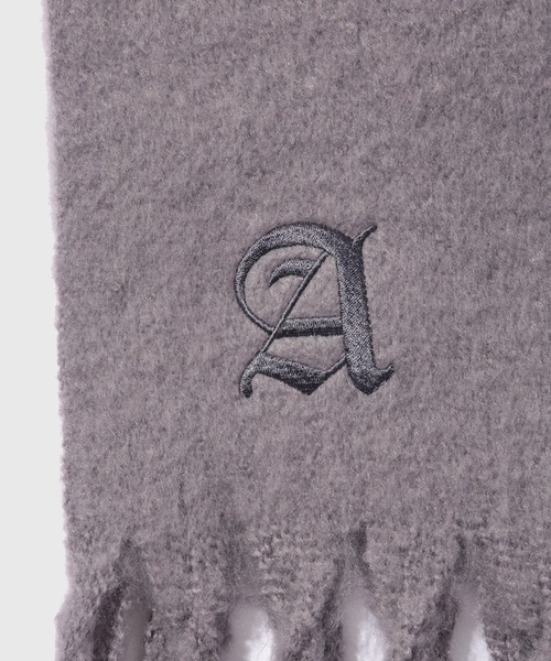 ADAM ET ROPE'（アダムエロペ）の「ボリュームフリンジストール（マフラー・メンズ・ブラック/オフホワイト/ライトグレー/キャメル・FREE）」の16枚目の写真