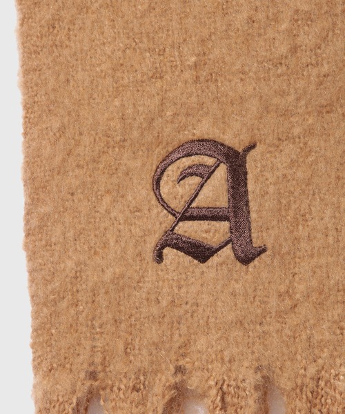 ADAM ET ROPE'（アダムエロペ）の「ボリュームフリンジストール（マフラー・メンズ・ブラック/オフホワイト/ライトグレー/キャメル・FREE）」の8枚目の写真