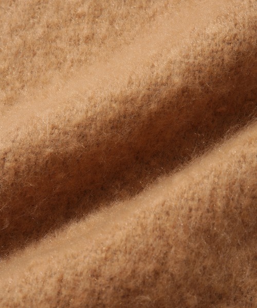 ADAM ET ROPE'（アダムエロペ）の「ボリュームフリンジストール（マフラー・メンズ・ブラック/オフホワイト/ライトグレー/キャメル・FREE）」の6枚目の写真