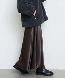 SLOBE IENA(スローブイエナ)の《WEB限定カラー有り/追加》グロッシーサテンフレアスカート(スカート)