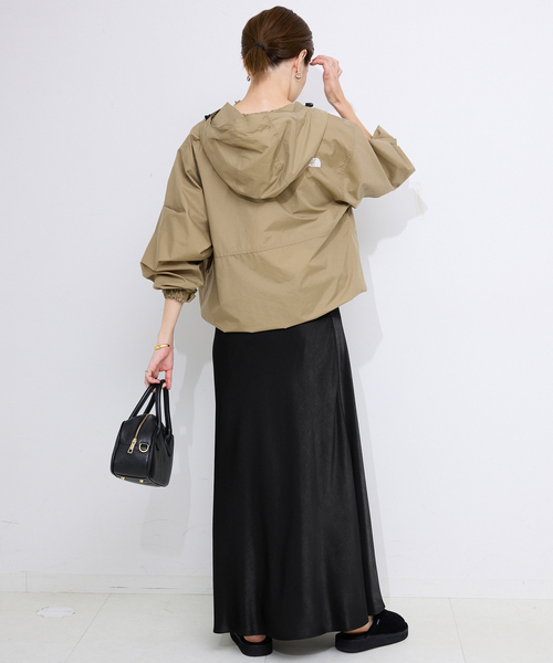 WEB限定カラー有り/追加》グロッシーサテンフレアスカート（スカート