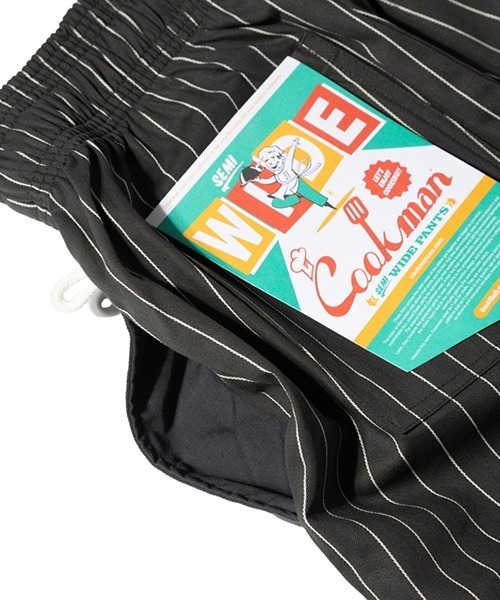 COOKMAN（クックマン）の「Cookman クックマン シェフパンツ Chef Pants Semiwide Herringbone Stripe Charcoal（その他パンツ・メンズ・チャコールグレー・MEDIUM/LARGE）」の8枚目の写真