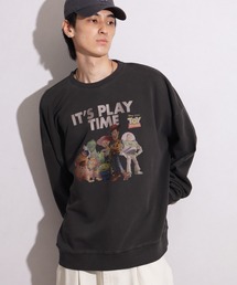 【Disneycollection/ディズニーコレクション】ヴィンテージピグメント加工アソートデザイン 裏毛 スウェットトレーナー