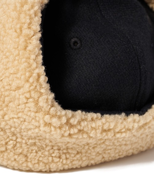 FIRST DOWN（ファーストダウン）の「メルトン フライトキャップ（キャップ・メンズ・カーキ/ブラック・F）」の9枚目の写真