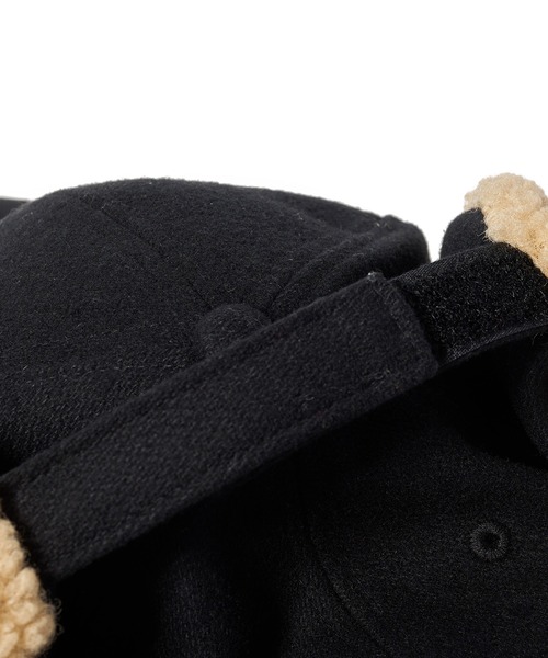 FIRST DOWN（ファーストダウン）の「メルトン フライトキャップ（キャップ・メンズ・カーキ/ブラック・F）」の10枚目の写真