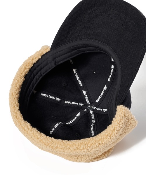 FIRST DOWN（ファーストダウン）の「メルトン フライトキャップ（キャップ・メンズ・カーキ/ブラック・F）」の11枚目の写真