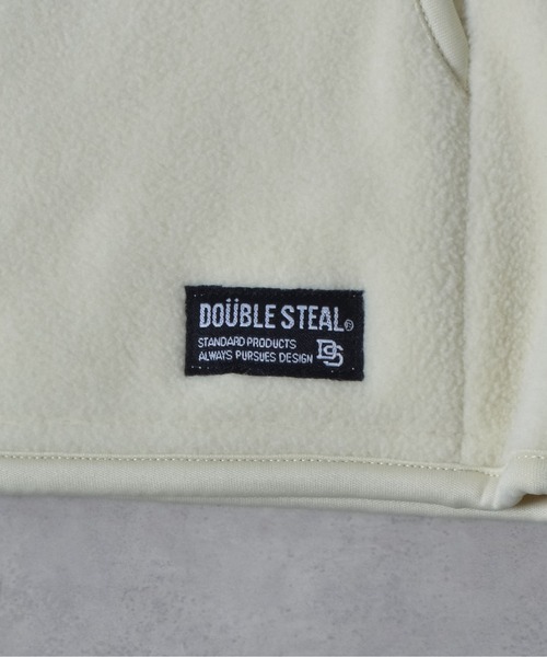 DOUBLE STEAL（ダブルスティール）の「ネーム付きフリースフルジップスタンドジャケット（その他アウター・メンズ・ブラック/ベージュ・LARGE/MEDIUM）」の3枚目の写真