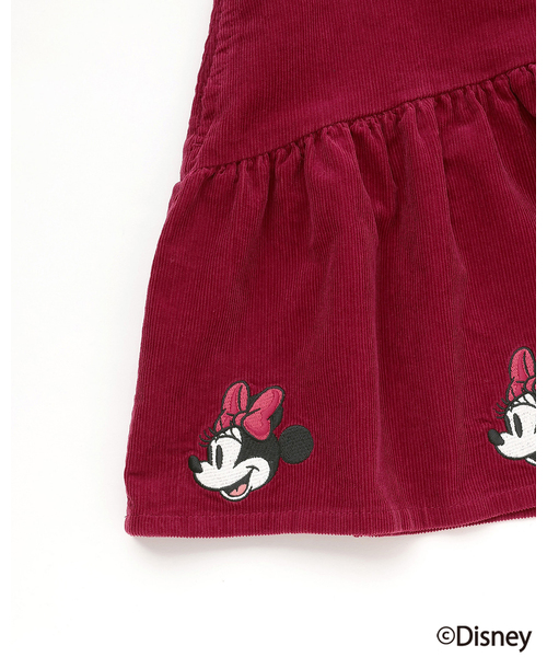 petit main(プティマイン)の「【Disney】コーデュロイワンピース(ジャンパースカート・キッズ・レッド/チャコール・100cm/130cm/120cm/90cm/110cm/80cm)」の11枚目の写真