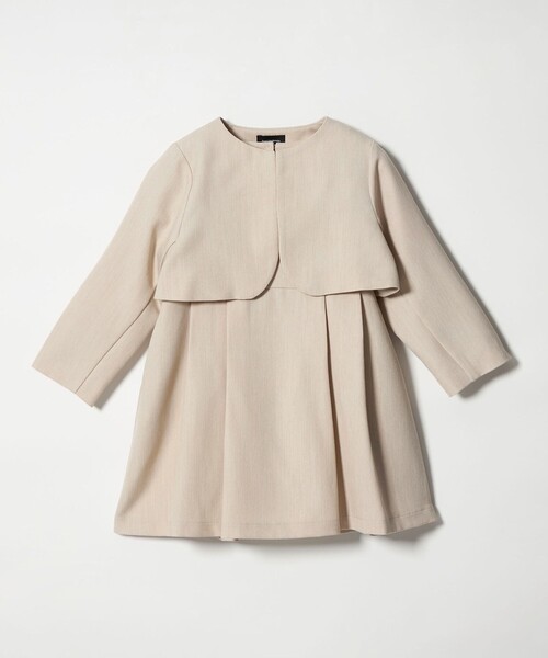 green label relaxing（グリーンレーベルリラクシング）の「ボレロ + ジャンパースカート セット / キッズ 110cm-130cm（スーツセット・キッズ・グレー/ベージュ・130cm/120cm/110cm）」の10枚目の写真