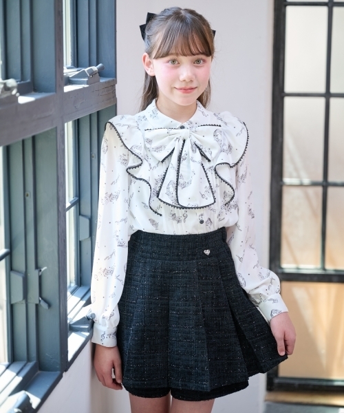 タックフレアショートパンツ♪（その他パンツ）｜mezzo piano Junior