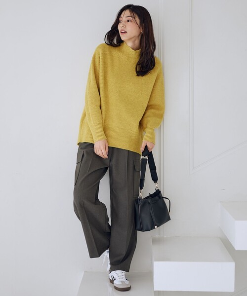 ANY(エニィ)の「【ウエストゴム】カーゴタックパンツ(カーゴパンツ・レディース・ベージュ系/グレー系・LARGE/MEDIUM)」の12枚目の写真