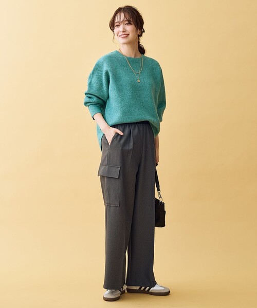 ANY(エニィ)の「【ウエストゴム】カーゴタックパンツ(カーゴパンツ・レディース・ベージュ系/グレー系・LARGE/MEDIUM)」の16枚目の写真