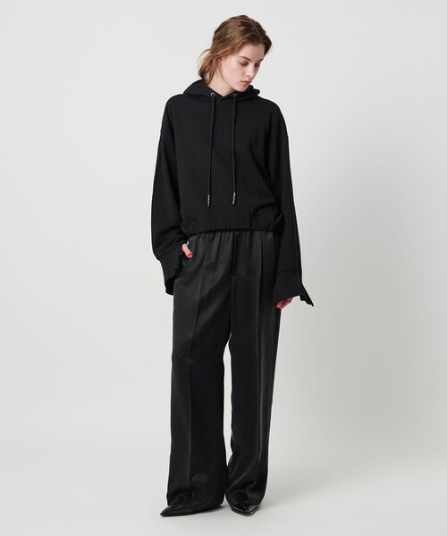 ASTRAET（アストラット）の「＜ASTRAET＞ ウラケ ソデジップ プルオーバーパーカー（パーカー・レディース・ブラック/ライトグレー・FREE）」の11枚目の写真