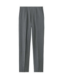 Tuche/トゥシェ　テーパードパンツ　ウールライク裏起毛 ストレッチ アンクル丈